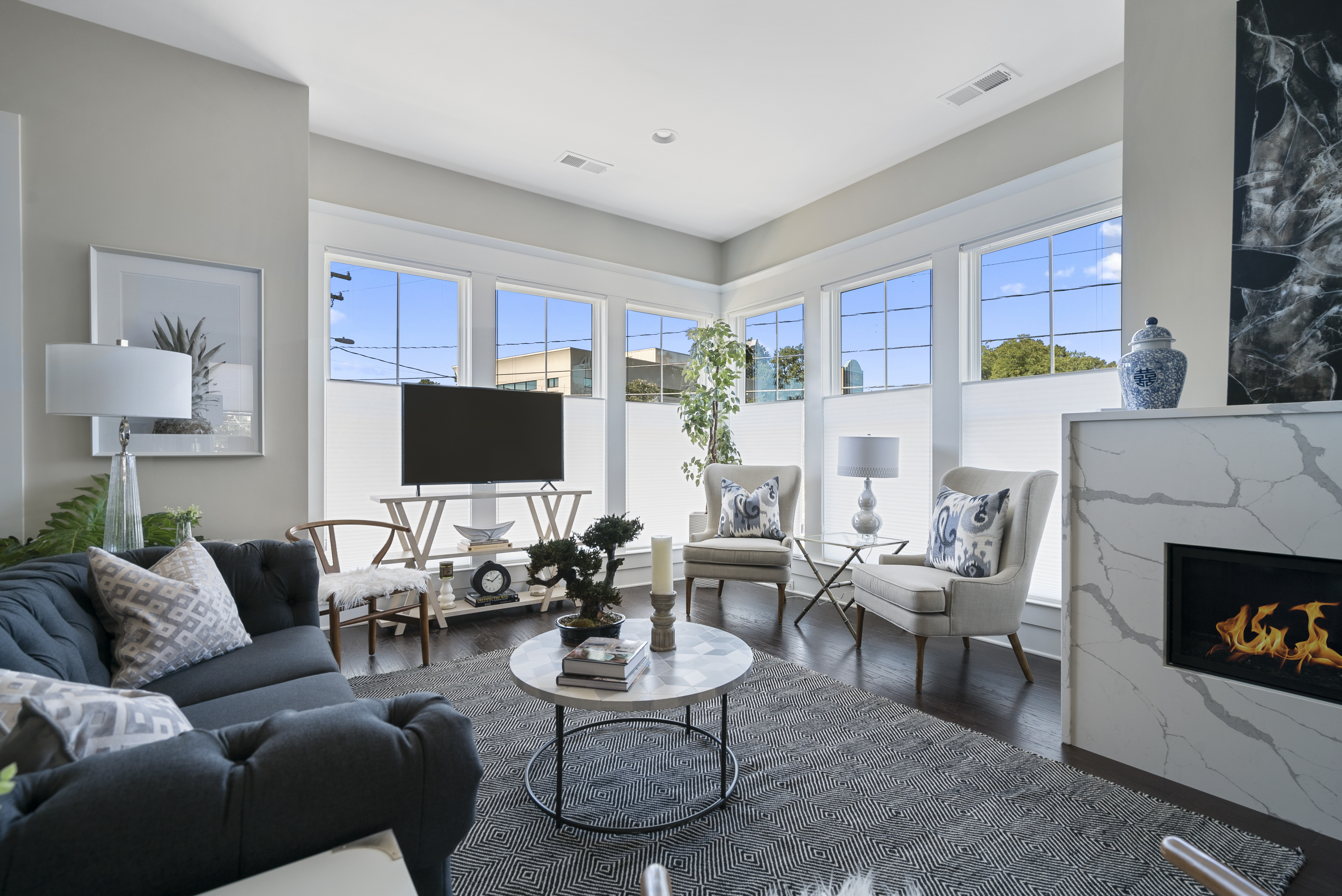 spacious living room in french