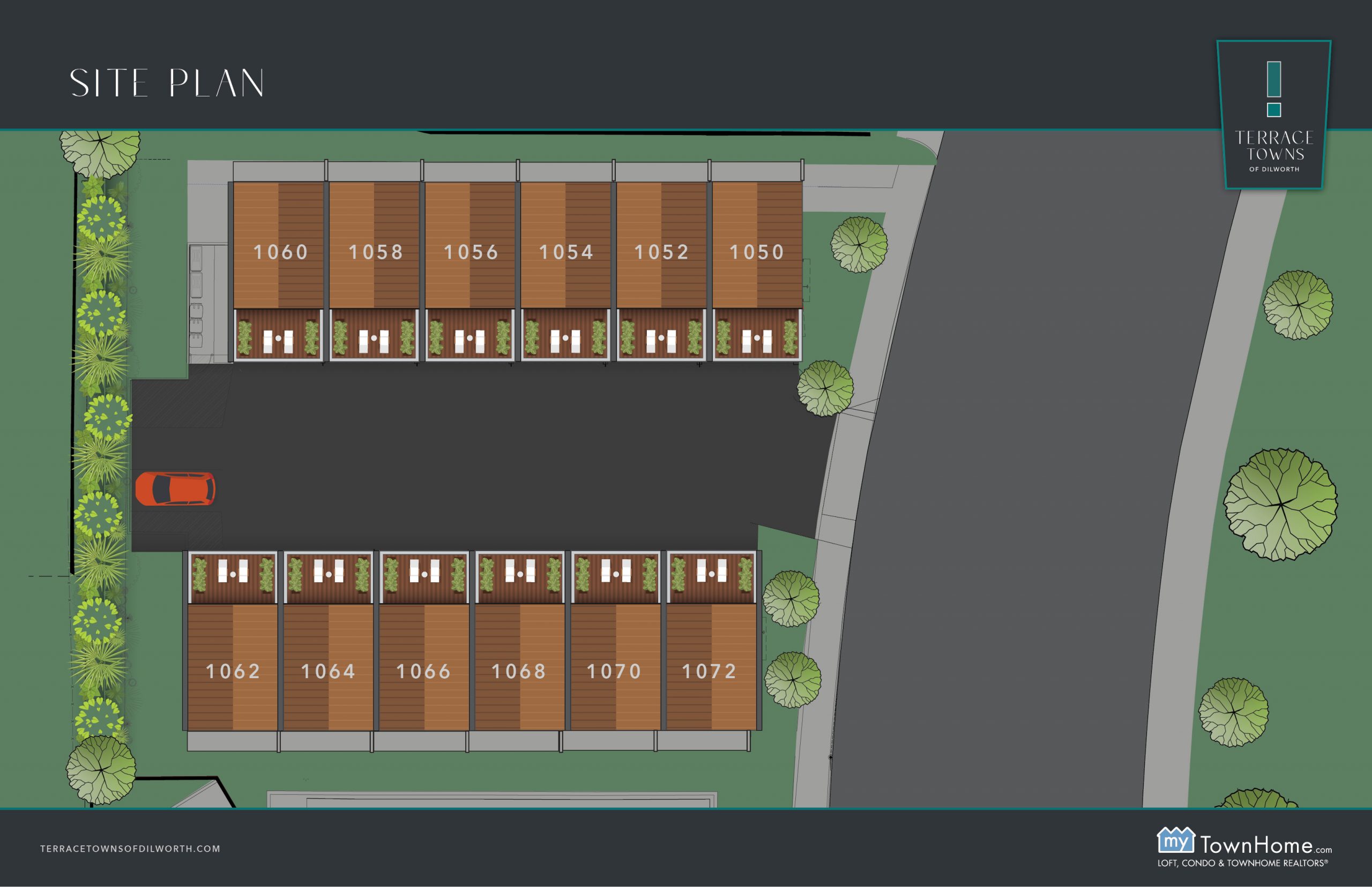 Terrace towns of Dilworth Site Plan